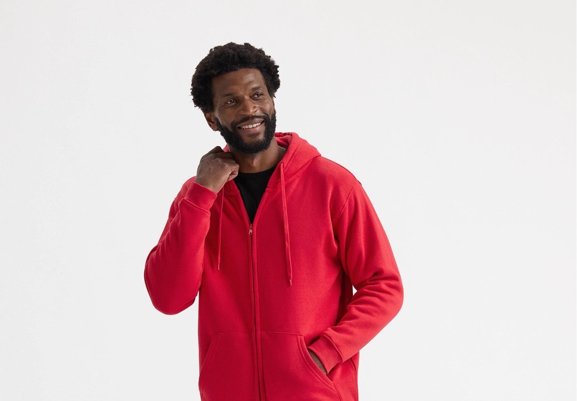 Zip-Up Hooded Sweatshirt